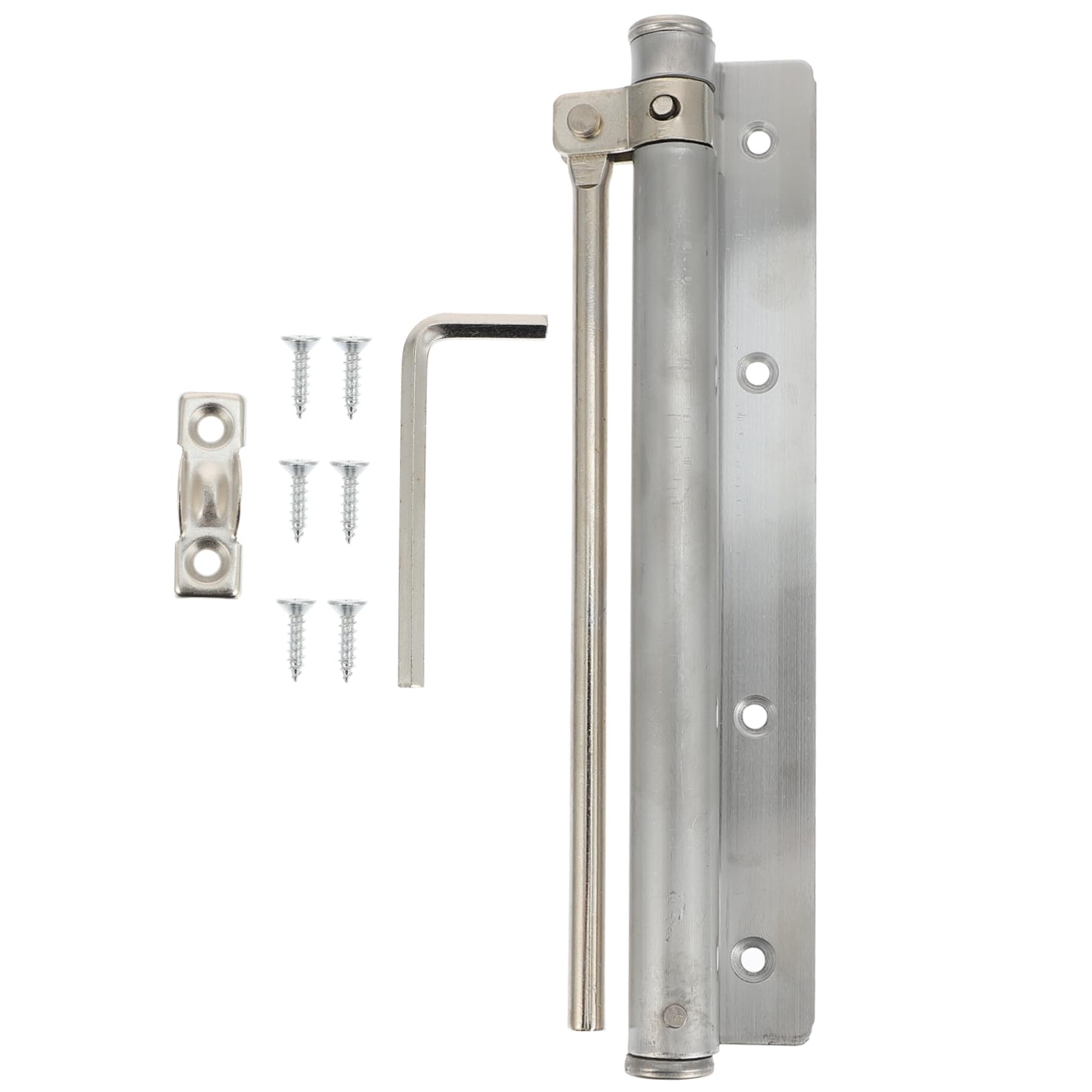 Cierrapuertas ajustable de acero inoxidable para puertas de hogar
