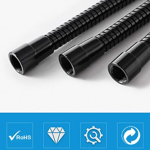 Miniatura 8 de HONSETY - Cuello de cisne de 19 pulgadas para micrófono, manguera de metal universal multifunción para bricolaje, cromo