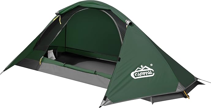 camppal 1 Person Tent for Camping Hiking Mountain Hunting Backpacking Tents 4 Season Resistance to Windproof Rainproof and Waterproof camppal 1 Person Tent for Camping Hiking Mountain Hunting Backpacking Tents 4 Season Resistance to Windproof Rainproof and Waterproof