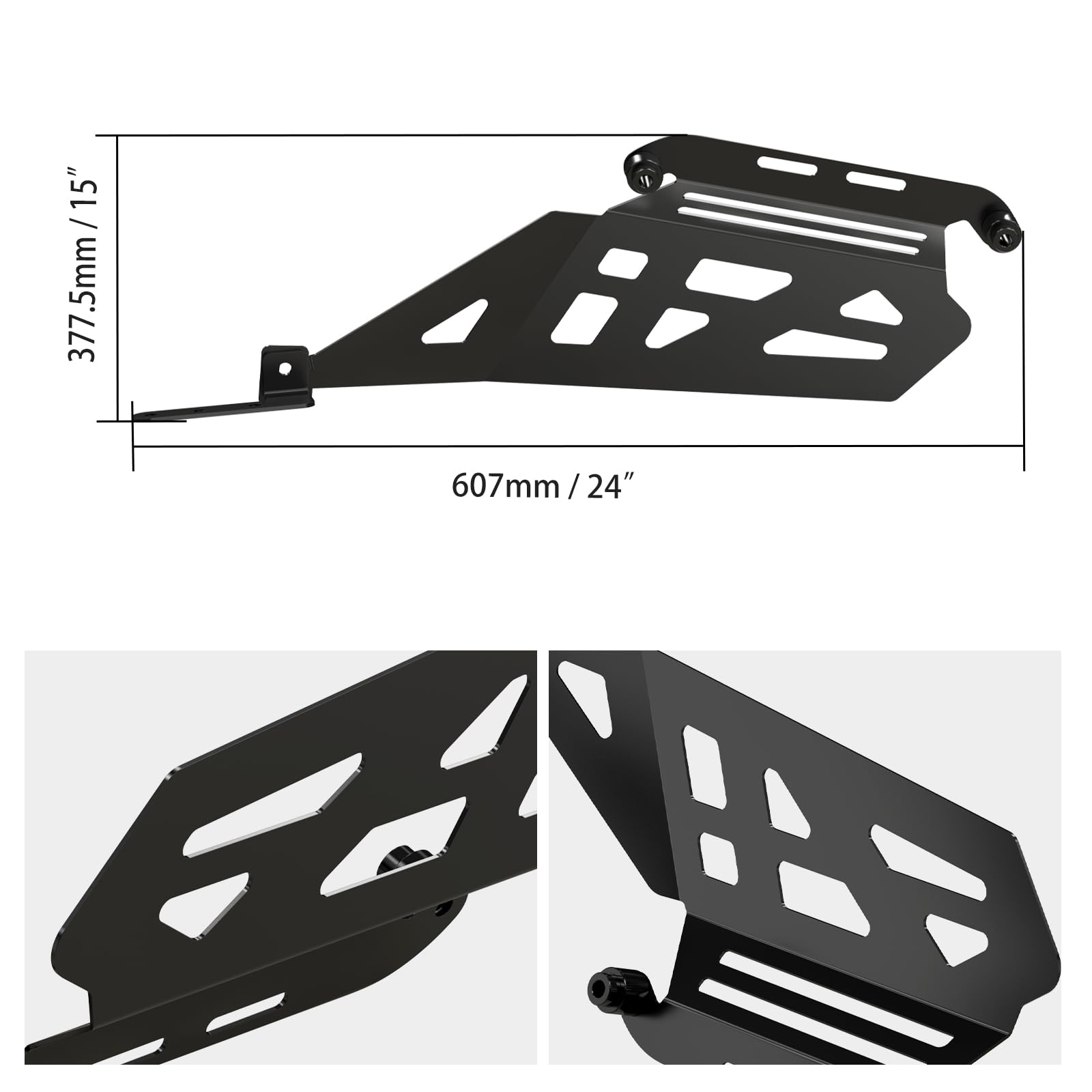 NICECNC Seitliche Packtaschen Stützrahmen Seitengepäckträger Kompatibel mit Yamaha Tenere 700 /XTZ700 XTZ07 2019 2020 2021 2022 2023 2024, Seitengepäck, Satteltaschenstütze, Schwarz