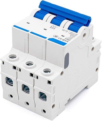 Miniatura 3 de Baomain Mini disyuntor NXB-63 D63 AC 400V 63Amp 3 Pole DIN Rail montaje trabajo para protección del motor y compresor de aire