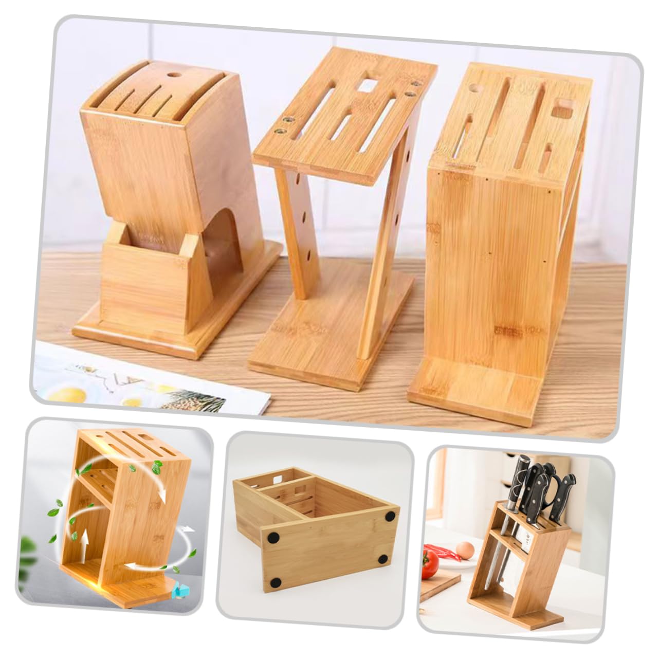 ABOOFAN Kitchen Cutter Holder Multifunctional Utensil Organizer for Efficient Kitchen Storage Breathable Design Sleek Construction for Knife and Utensil Management