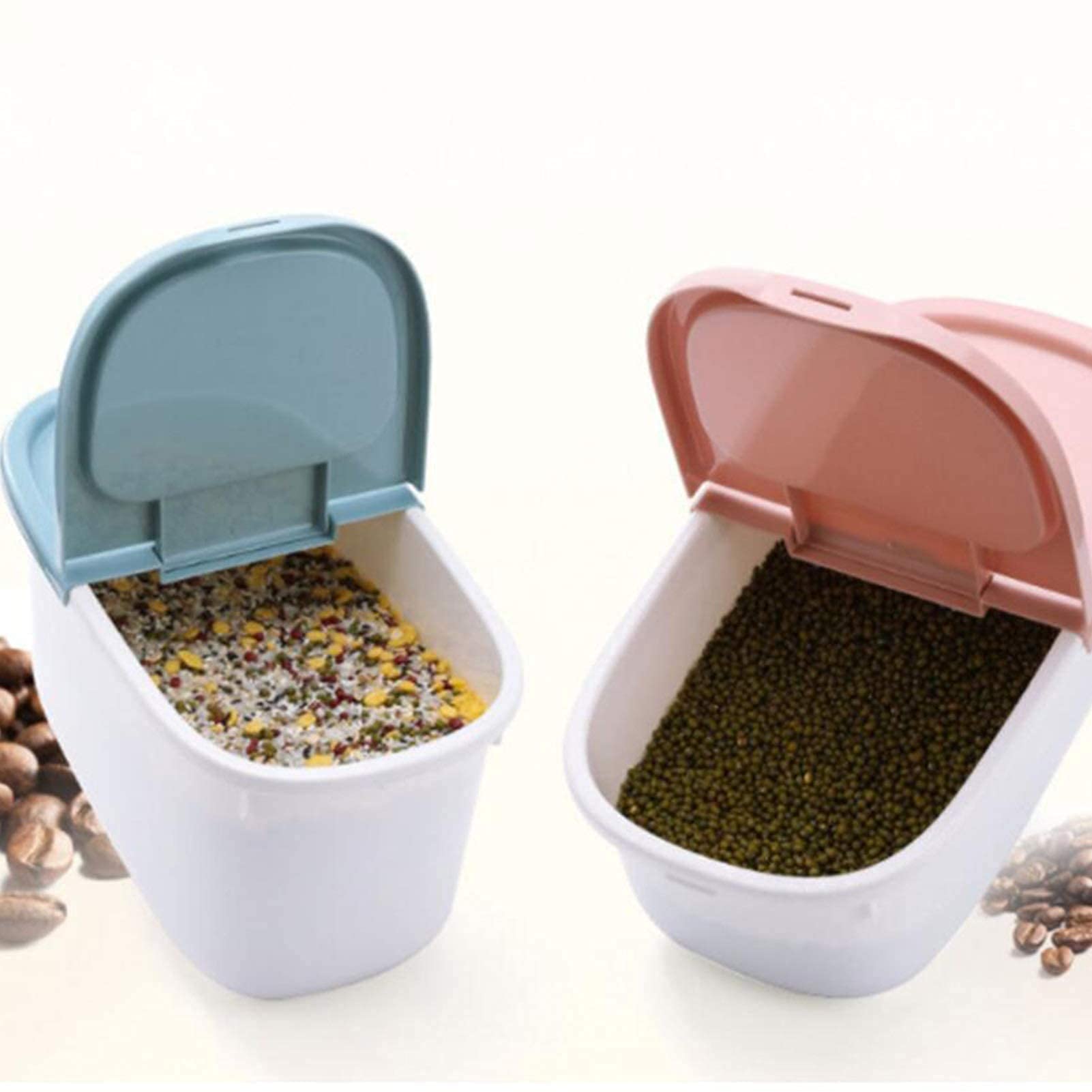 Recipiente de almacenamiento de alimentos sellado, Recipiente de almacenamiento de arroz, Refrigerador de cocina de plástico, Tanque de almacenamiento de multigrano, Tanque hermético, Caja de almace