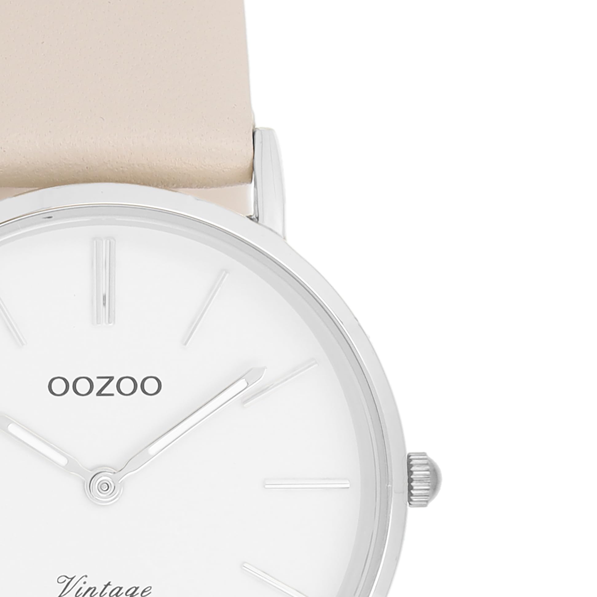 Oozoo Vintage Damenuhr mit Lederband Flach 32 mm