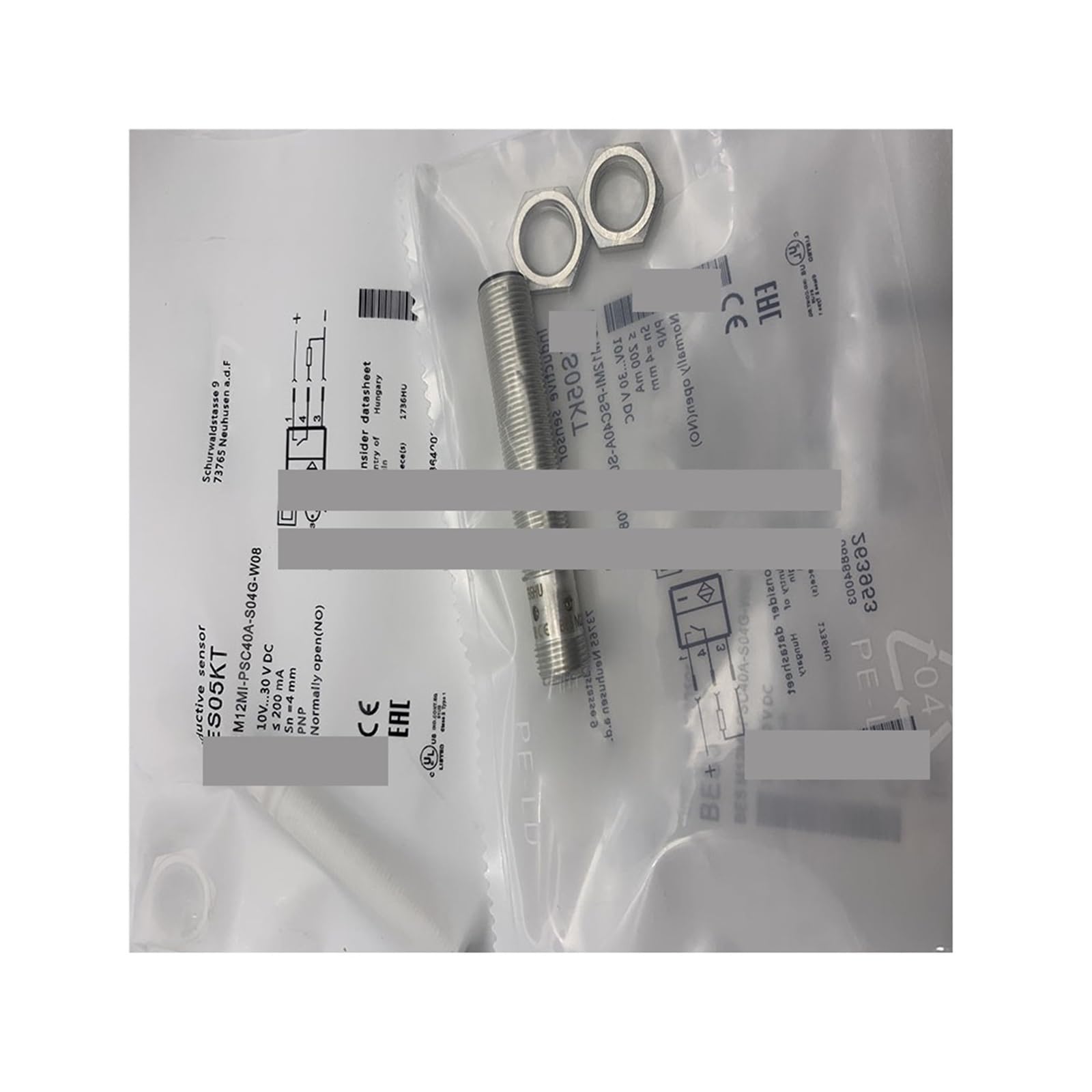 ZOZ03Y0 Proximity Switch Sensor M12MI-PSC40A-S04G-W07