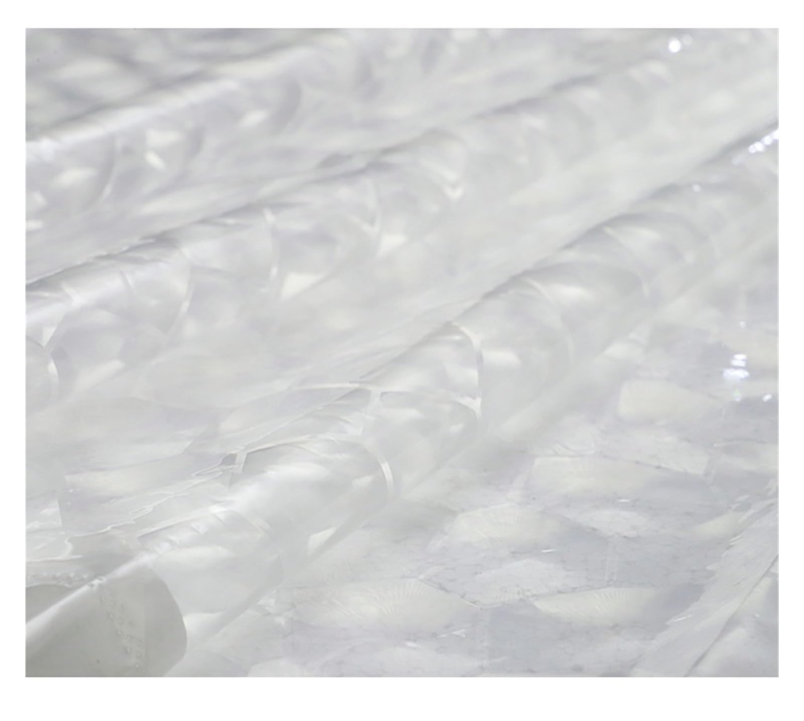 Rideau de douche transparent avec 12 crochets - 180 x 180 cm