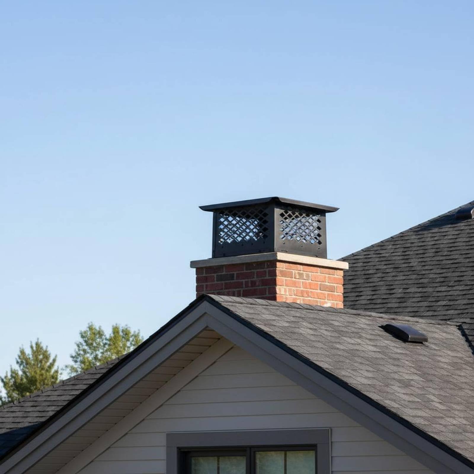 Chimenea Cubierta Sombrerete Deflector Protector Rejilla de Acero al Carbono para Mejorar Evitar Animales Ajustable Adecuado para Casas Cabañas Azoteas