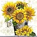 Lavany Clearance!Sunflowers Full Drill 5D Diamond Painting DIY Diamond Paints by Number Kits Rhinestone Pasted Embroidery Wall Decorations (Sun Flowers)