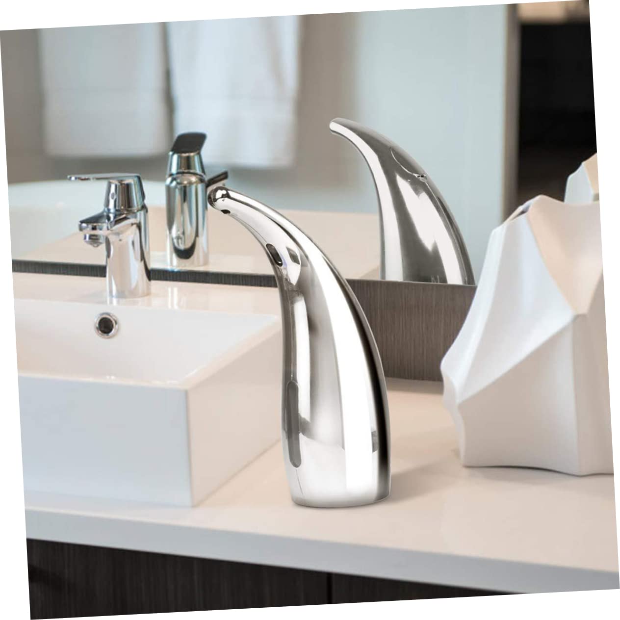 Dispensador Automático de Jabón Abs sin Contacto, 300ml, Sensor de Movimiento, Uso en Cocina y Baño, Soap Dispenser Kitchen