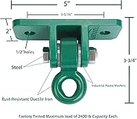Vista 3 de BETOOLL Colgadores de Columpio de Servicio Pesado con Capacidad de 2400 lb para Conjuntos de Madera, Patio de Juegos, Porche, Interior y Exterior