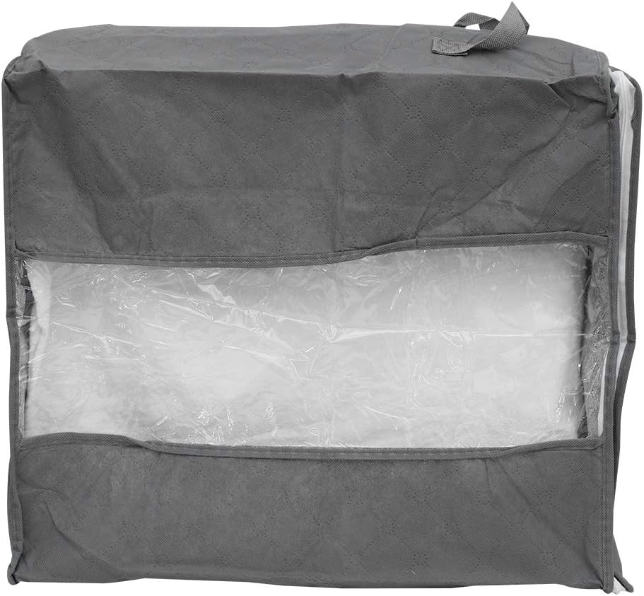 BESTOMZ Blanket Bag with Zipper and Handles Large Storage