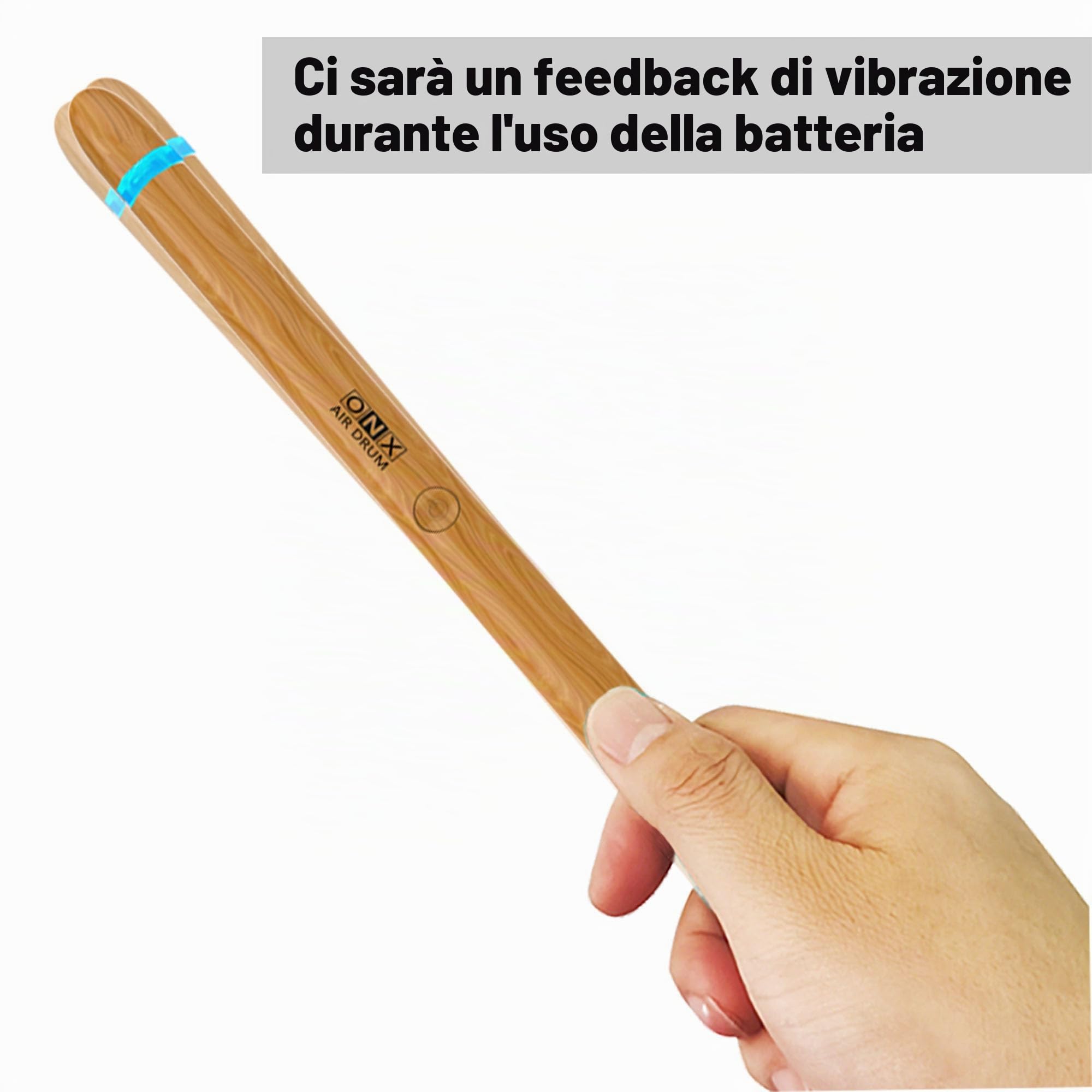 Bacchette Air Drum 4ª Gen - Elektroniczna Wirtualna Bateria z Pedałami, Bluetooth, 8 Dźwięków