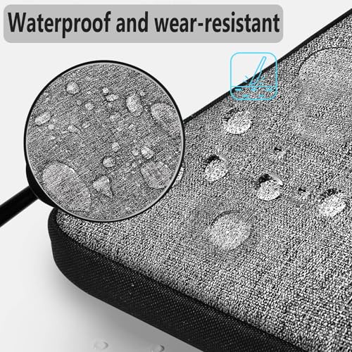 Image of Hseok Laptop Shoulder Bag 13 13.3 14 Inch Case Compatible with MacBook Pro /Neo 14 inch M5 /M4 /M3 /M2 /M1,Mac Air /pro /Neo 13 inch and Most 13 13.3 14 Notebooks,Spill-Resistant Briefcase,Dark Gray & Black