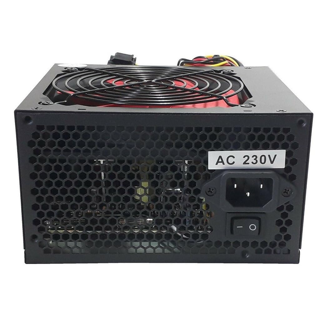 Trade Shop - Alimentatore per Pc Desktop 625 W ATX 20/24 Pin 8 Connettori Ventola 12cm
