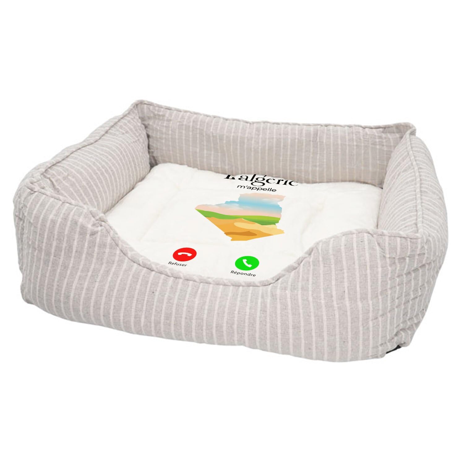 Panier pour chien imprimé en France - Lit confortable déhoussable