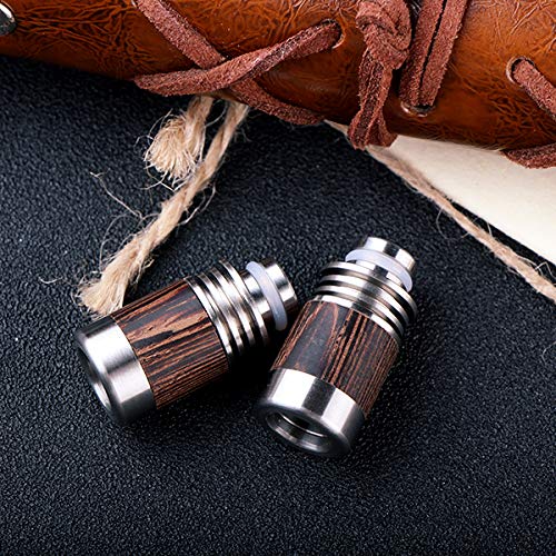 EzVapor 510 Drip Tip Dunkelbraun Holz Mundstück Kühler Heat-Sink E-Zigarette Driptip 510er Drip Tip Verdampfer Atomizer… – Bild 4