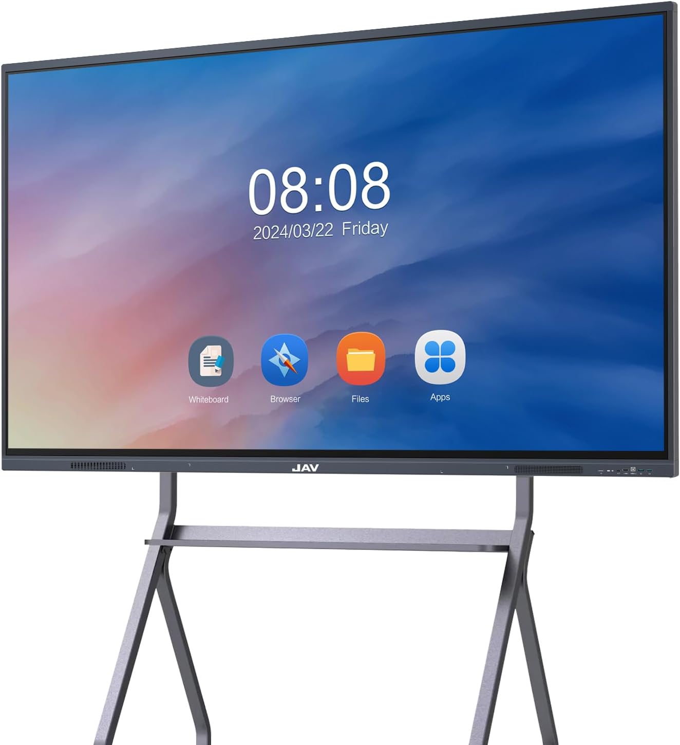 JAV Smart Board 65" Interactive Whiteboard 4K Touchscreen, Digital Presentation Electronic Smart Whiteboard Built-in Camera for Classroom Home Office Studio (Wall Mount Included)