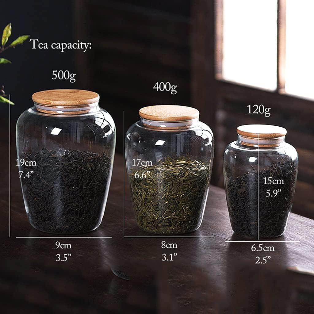 Kitchen Jars for Counter Oval Glass Coffee Tea Canister Airtight Sotrage Jar Canister Food Storage Jars with Lid for Cookies，Candy，3 Piece Canister Set