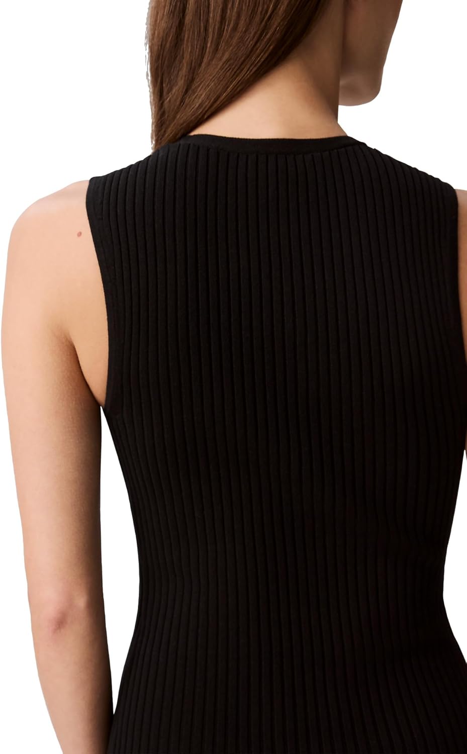 Calvin Klein Womens Cotton Rib V-Neck Polo Dress - Image 5