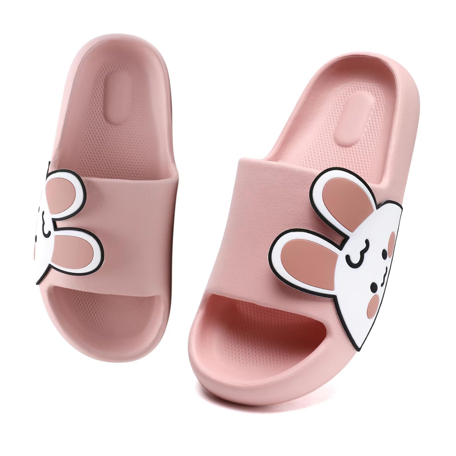 Sandals for Girls and Boys,Mens Slippers Sandals for Women,EVA Anti-Slip Indoor & Outdoor Kids Slippers Smile Face Open Toe Spa Bath Pool Gym House Casual Shower Shoes