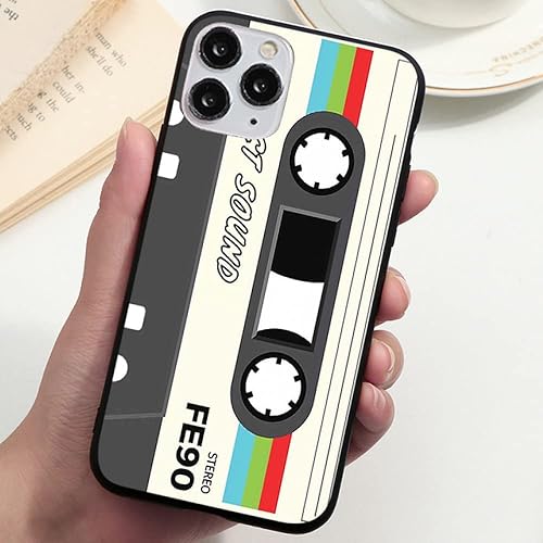 Vista 13 de Para Samsung A53 A52 A51 A50 A71 A72 A22 A21S A12 A13 A31 A32 A03 A40 A10 S22 S21 Ultra S20 FE S10 Plus Casete Vintage Casete TPU, Anjiansj, S21 FE