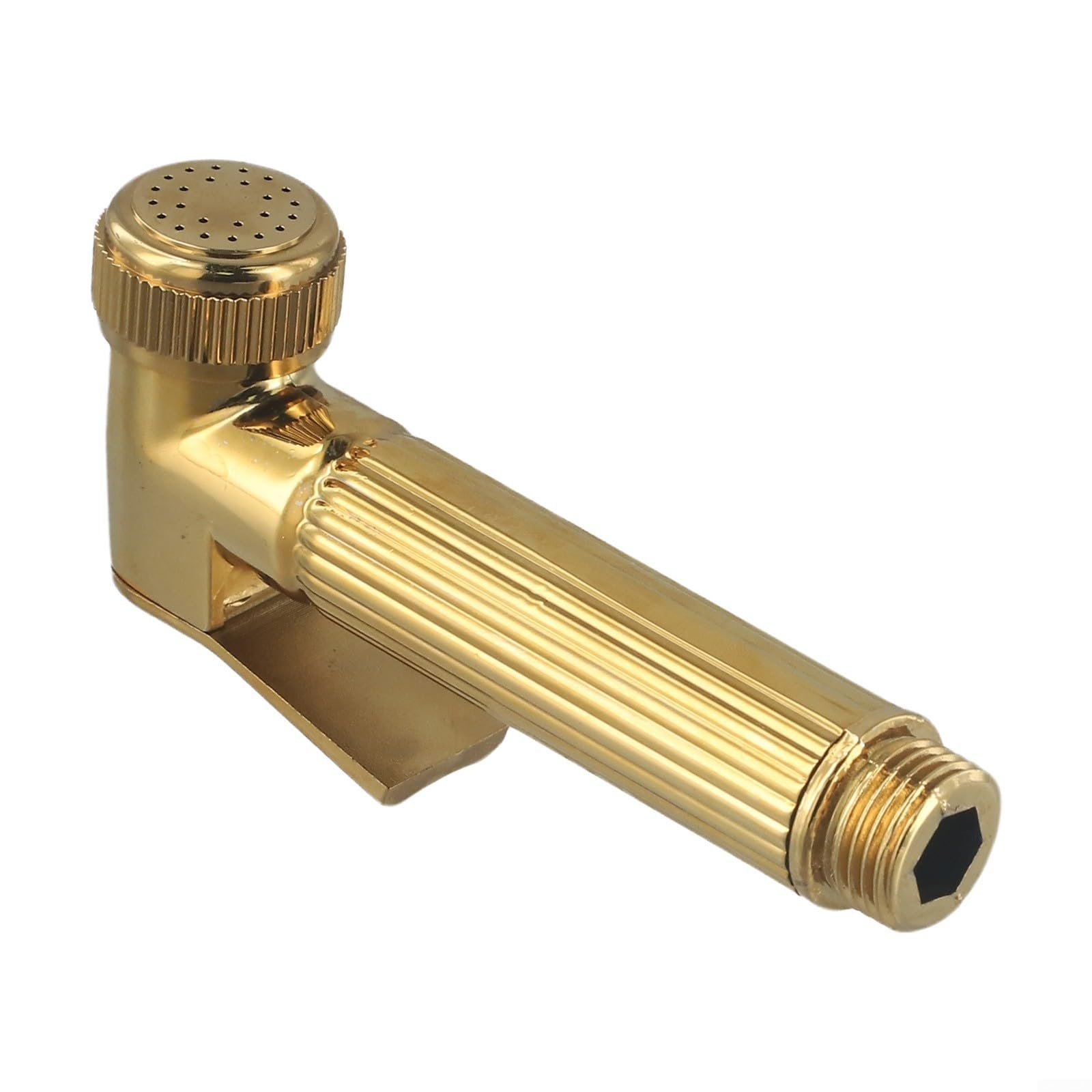 Chrome Douche Bidet Toilet Spray - Shattaf Muslim Shower Head - Handheld Zinc Alloy Bathroom Water Sprayer with Trigger Control(Gold)