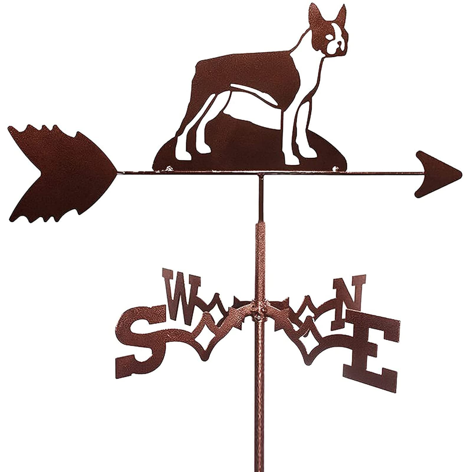 TAXXII Metal Weathervane Animal Weather Vanes Wind Direction Indicator Kit Vane Outdoor Garden Yard Houses Farm Lawn Pathway Patio Roof Decorations