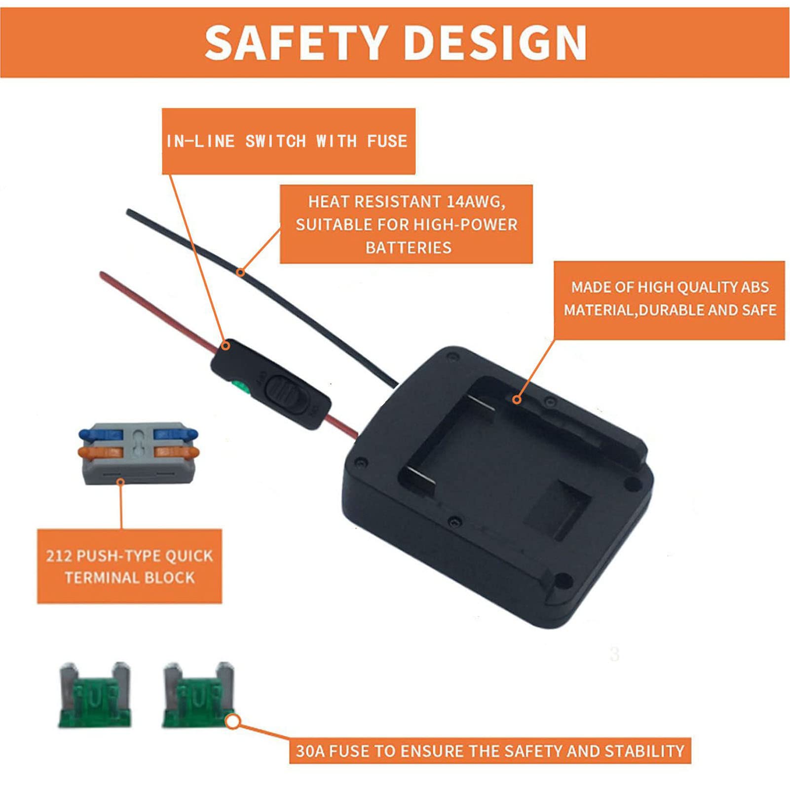 ABS Plastic Adapter Battery Adapter Converter For Hilti Power Tools ...