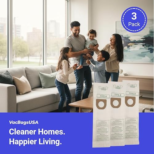 Miniatura 5 de VacBagsUSA - Bolsas de papel de repuesto para aspiradora Hoover tipo A, paquete de 3