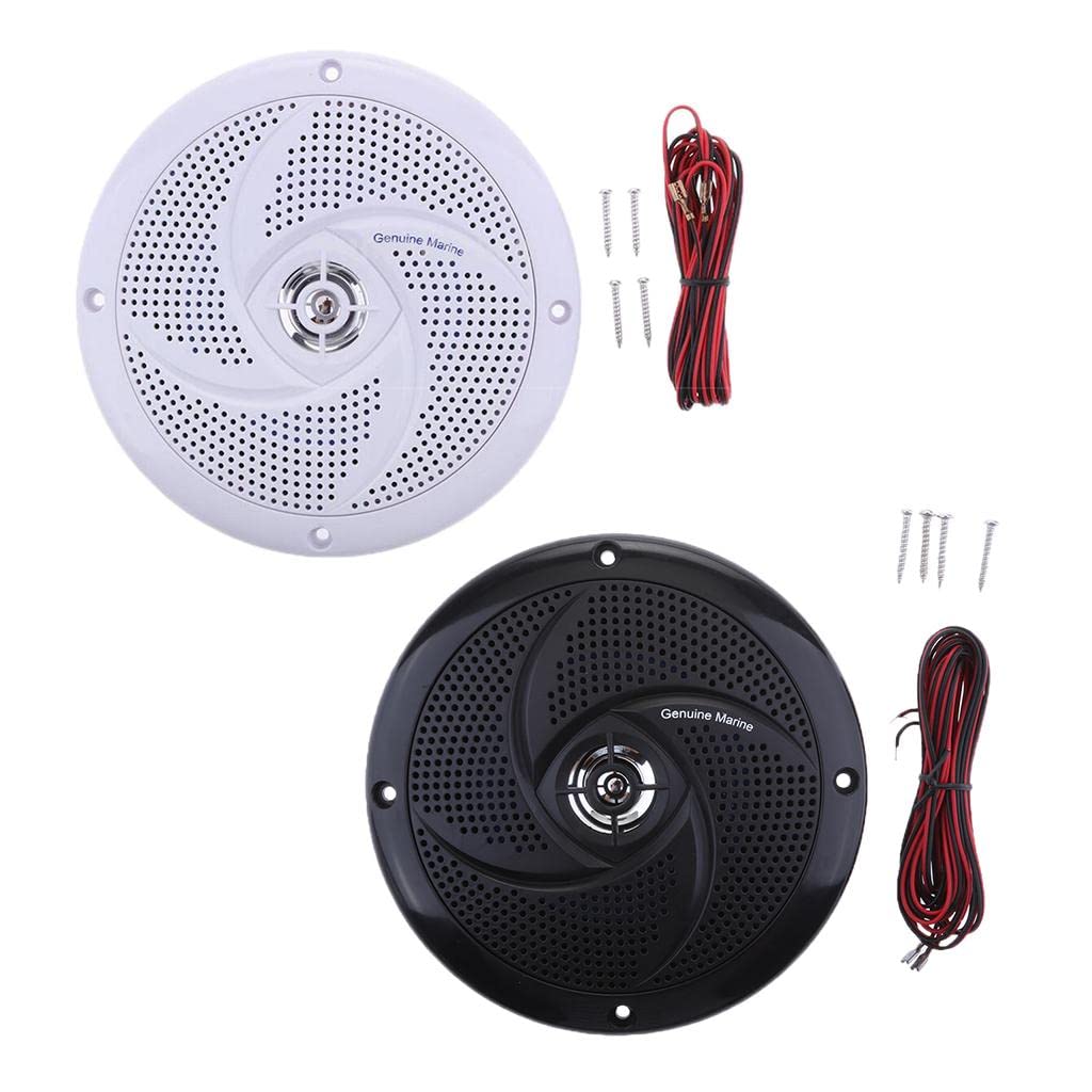 Enakshi® 2 Pieces Waterproof Round Speaker Sound System for Boat Marine Car RV| Parts & Accessories | Boat Parts | Electronics & Navigation | Radio & Communications-image-28