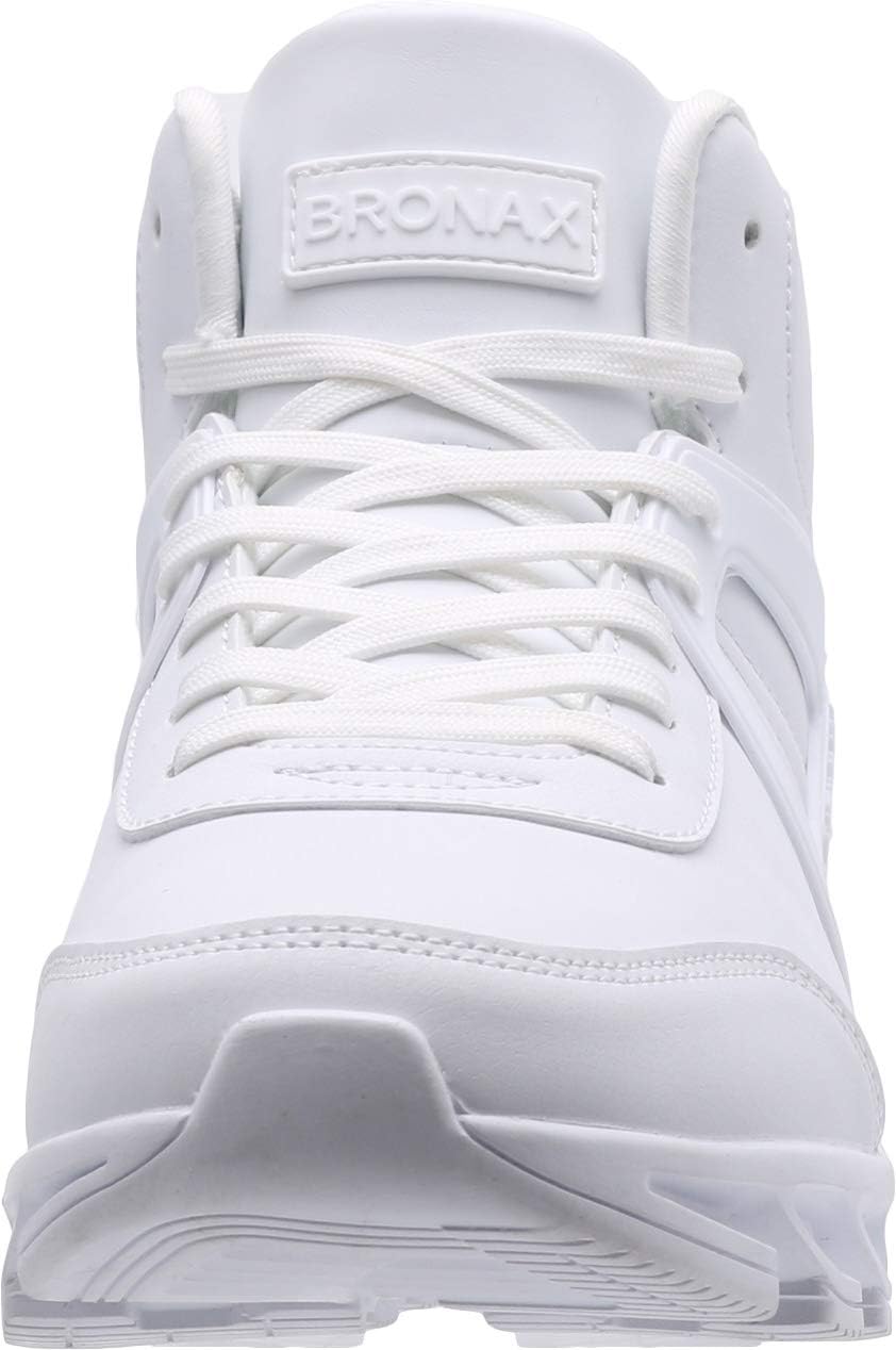 BRONAX Men's High Top Shoes Athletics Gym Stylish Sneakers