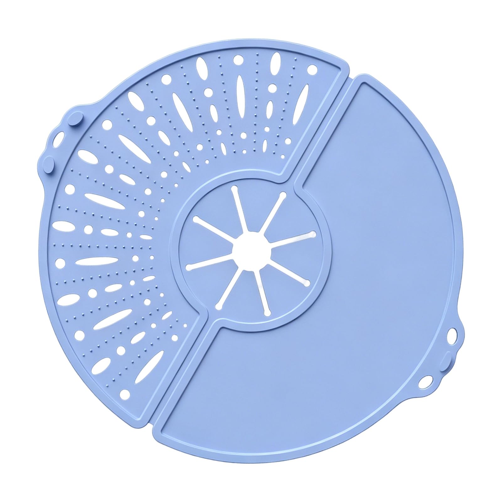 TFAOYS Heatproof Silicone Splatters Lid for Cooking Pots Foldable Design Flexible Splashes Guard Oil Greases Guard for Frying Pan Splashes Screen Cooking Lid