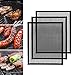 GWHOLE 3 Piezas Estera de Malla para Parrilla de Barbacoa Alfombrillas Barbacoa Malla Antiadherente BBQ Estera Rejilla Cortable Reutilizables para Asar Horno, 40 x 33 cm