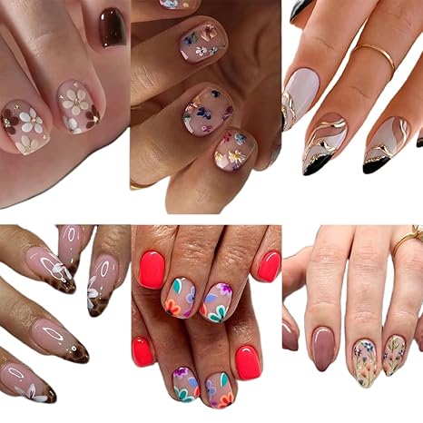 Back to School Nails: 6 Pack of Cute Press-On Manicures!