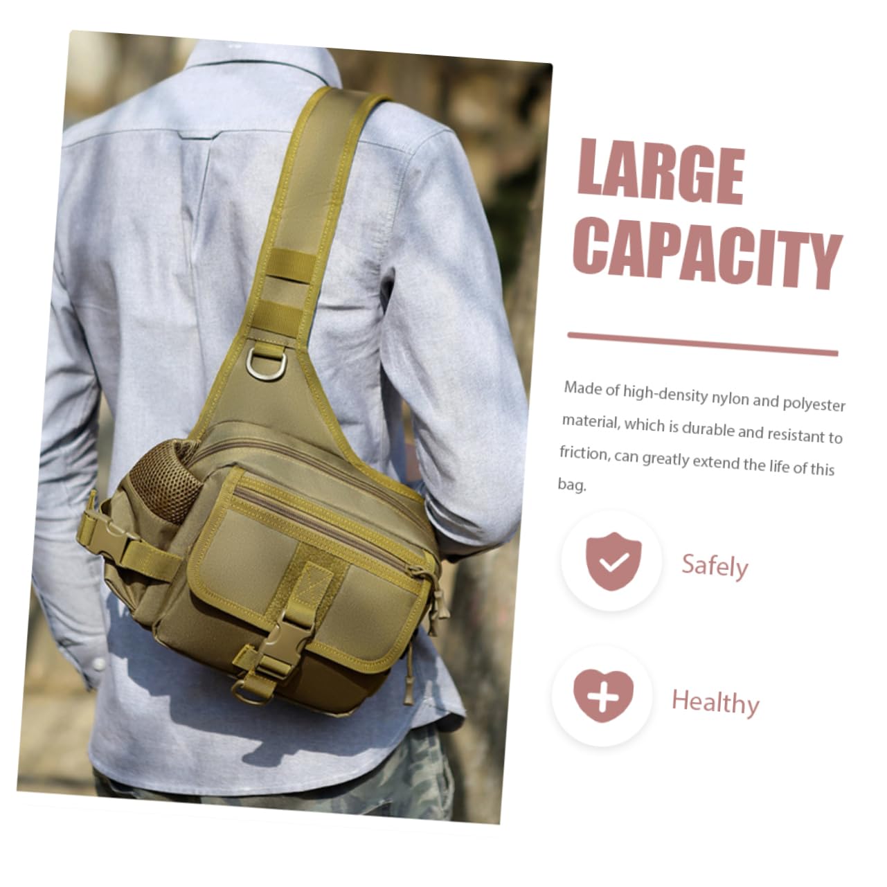 Borsa Tattica Portatile Resistente All Usura Borsa Tracolla Multifunzione Da Campeggio Adatta Per Riporre Oggetti Essenziali Per Outdoor Cerniera Liscia e Resistente Design Regolab