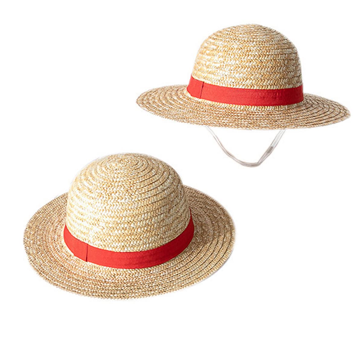 Sombrero de paja Luffy de One Piece, sombrero de paja Luffy, sombrero de sol para adultos, sombrero de paja multifuncional de anime de dibujos animados con protección solar