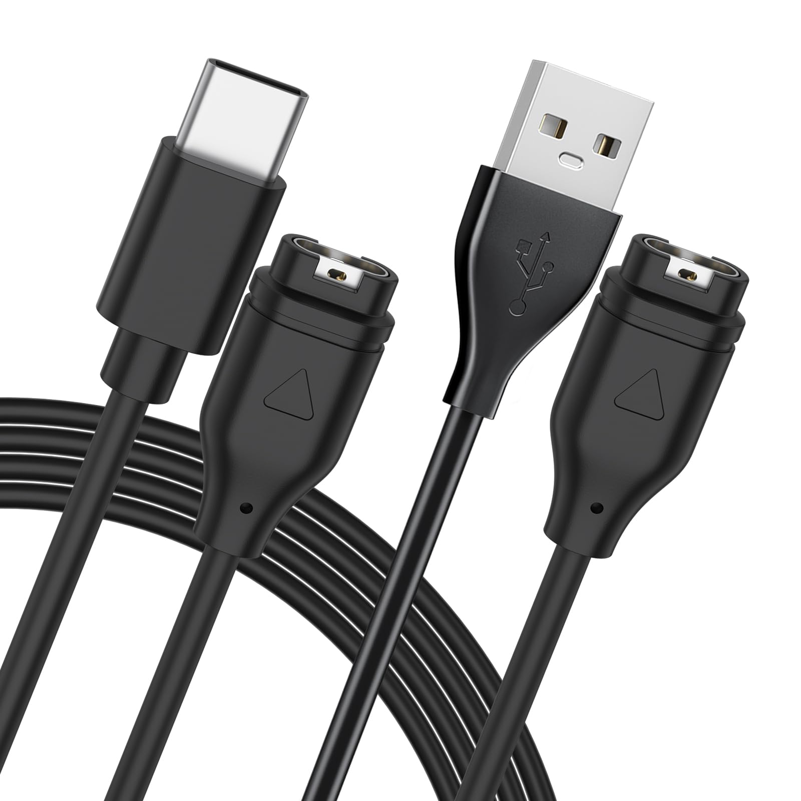 Meliya Dual Charging Cable for GA-M Watch | USB-A + USB-C Fast Charger Compatible with Fenix 8/7/6/5, Forerunner, Vivoactive, Venu, Instinct Series (50cm/1.64ft)-image-14