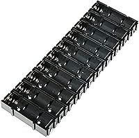 Vista 4 de Paquete de 10 soportes de batería AA, diseño entrelazado de 1 ranura, personalizable para serie y paralelo, electrónica de bricolaje, proyectos