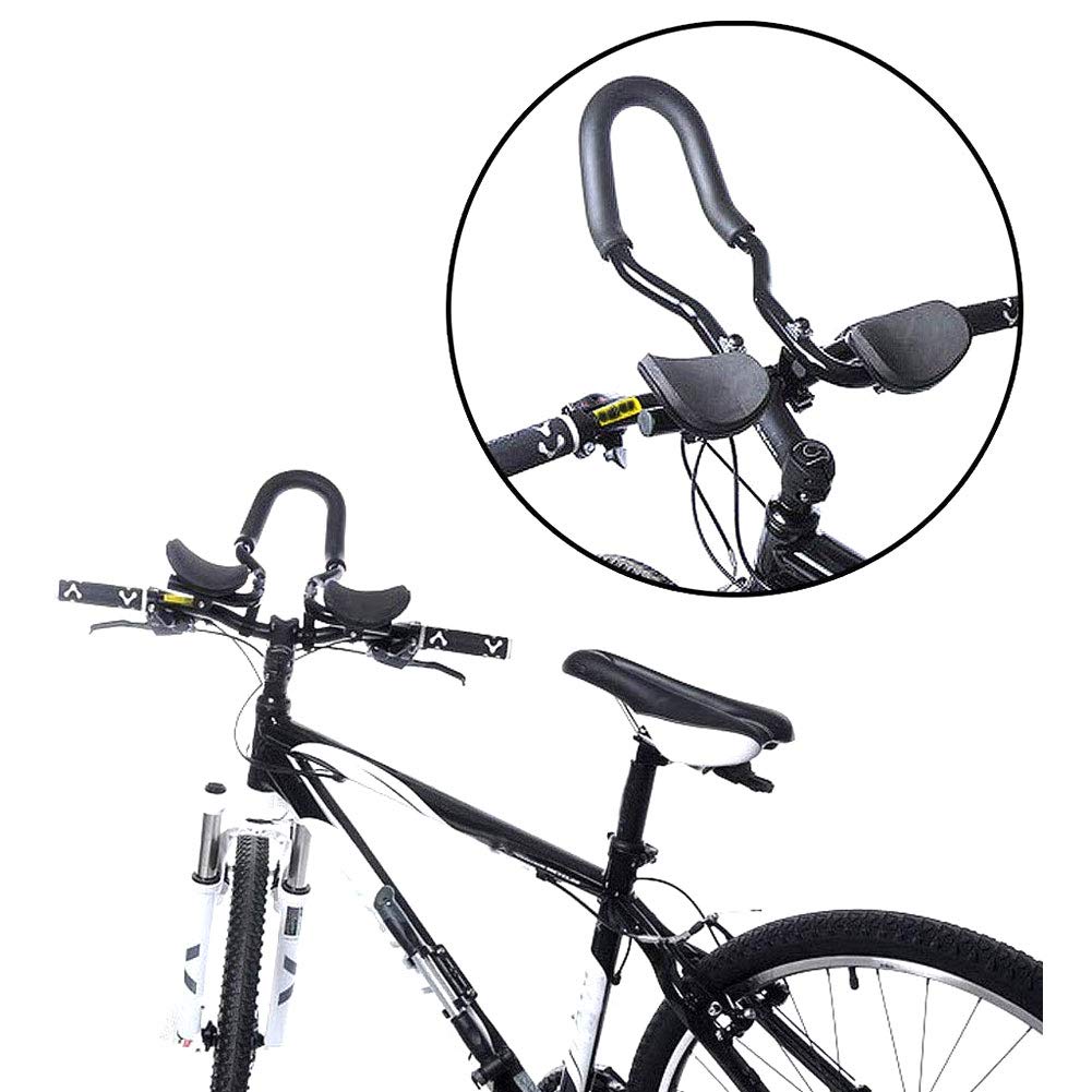 NANANA Lenkeraufsatz TT Lenker Bars Clip Fahrrad Rest Lenker Bike Lenker Triathlon Lenker Aluminiumlegierung Alu Armauflage für Rennräder und 