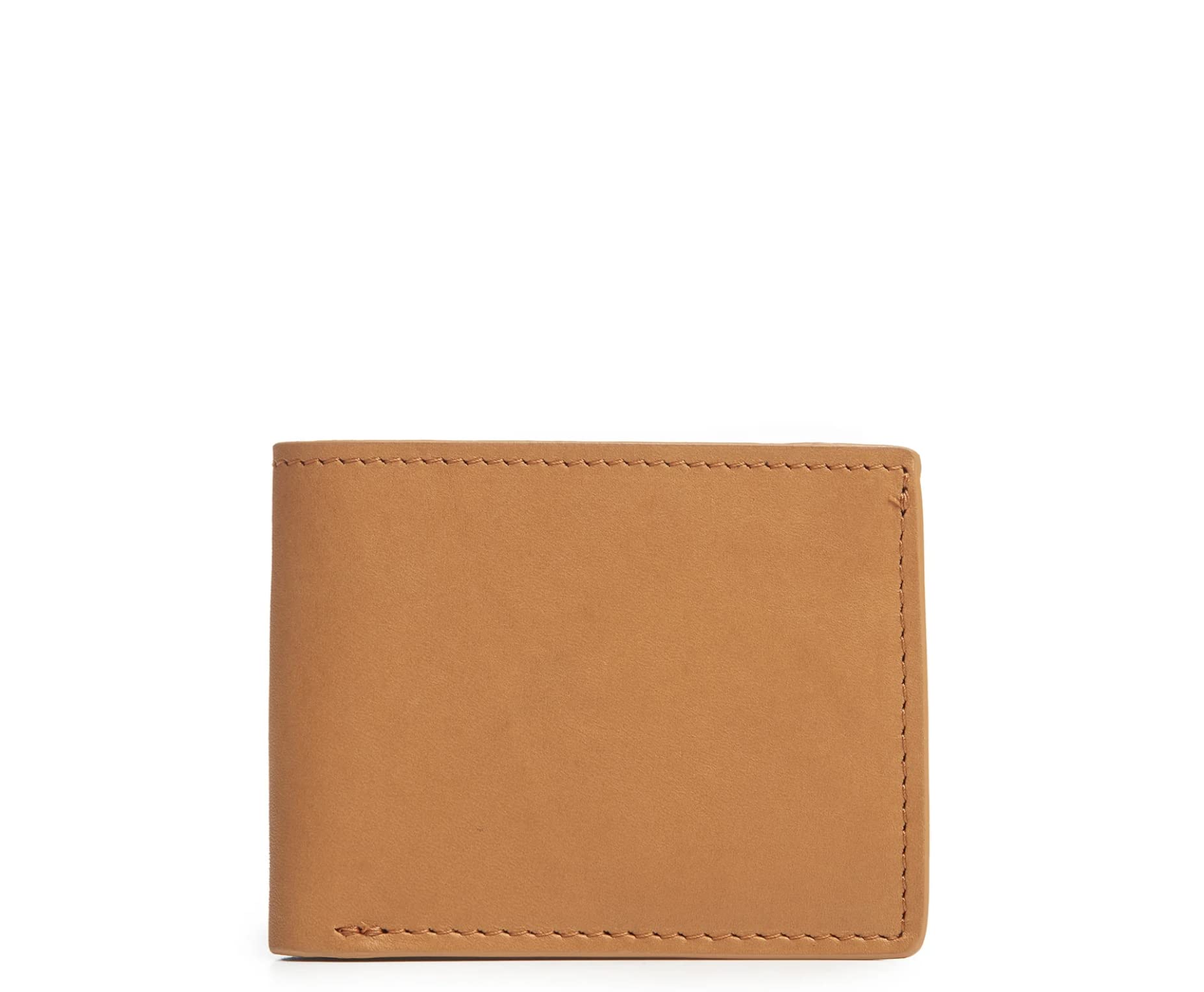 Korchmar York Slim Genuine American Leather Credit Card Wallet, Tan