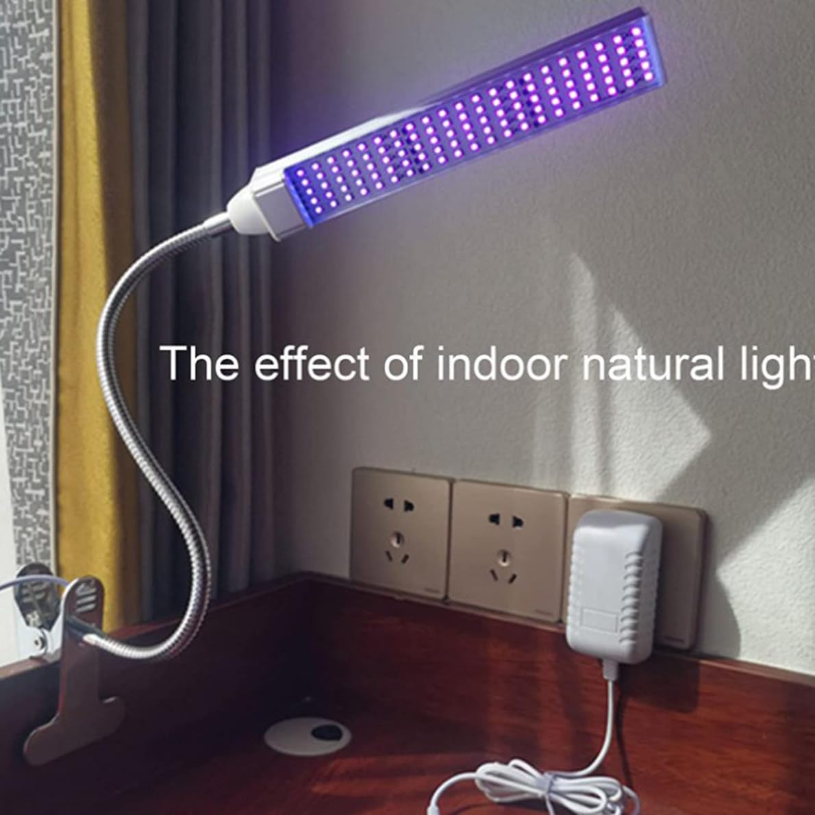 Lampada abbronzante UVA, lampada abbronzante viso regolabile con base a clip e design temporale, area di irradiazione 60 * 30 cm, lampada abbronzante per lettino solare per abbronzante viso e corpo,