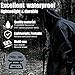 Anyoo Waterproof Rain Poncho Lightweight Reusable Hiking Hooded Coat Jacket for Outdoor Activities