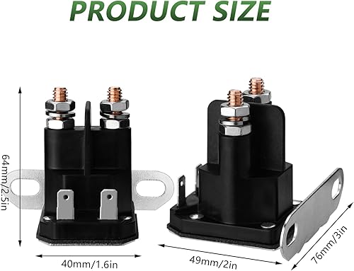 Miniatura 6 de Solenoide de arranque para John Deere AM138068 Cub Cadet 725-04439 MTD Troy-Bilt Trombetta 862-1211-211-16 Tractor cortacésped