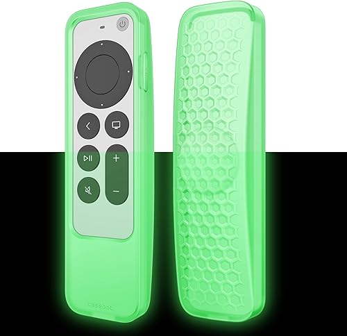 Fintie Funda protectora 2 en 1 para Apple TV Siri Remote y AirTag 2021 2022  Funda ligera antideslizante a prueba de golpes para control remoto