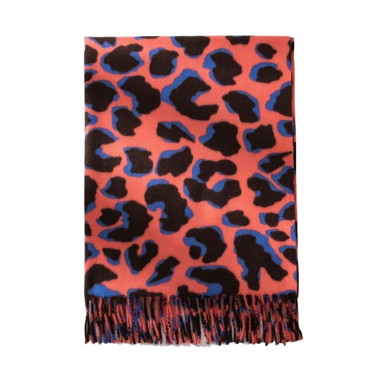 Pañuelo de seda pequeño 1PC Leopard Print Scarf For Women, Versatile, Imitating Cashmere And Stylish Printed Shawl
