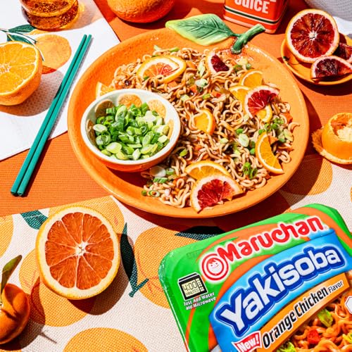 Image of Maruchan Yakisoba Orange Chicken, Japanese Instant Ramen Noodles, 4.23 Oz, 8 Count