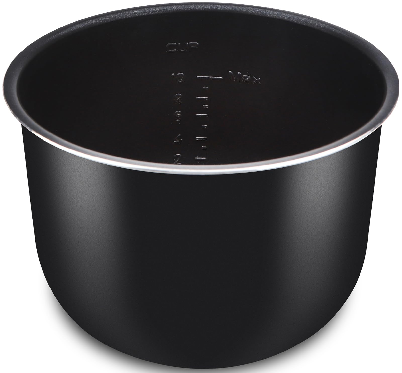 Aigostar Olla de Cocción Interior Presuure Cooker 5,5 litros, Interior con Revestimiento Antiadherente, Olla Arrocera, para Aigostar Slow Cooking(Panda), Negro