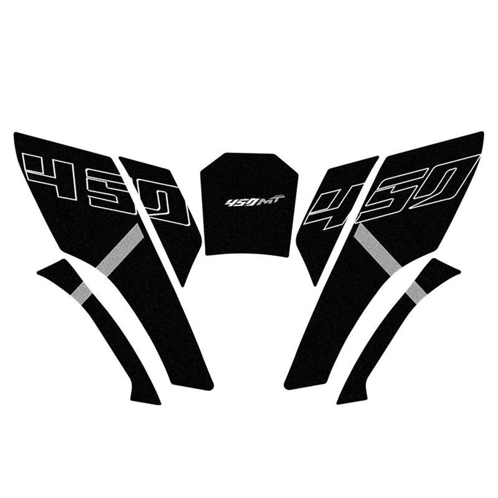 Slimes Color9 Motorcycle Full Set Pvc Fuel Tank Pads Gas Grip Traction Sticker Protector For Cfmoto 450Mt 450 Mt(Color9)
