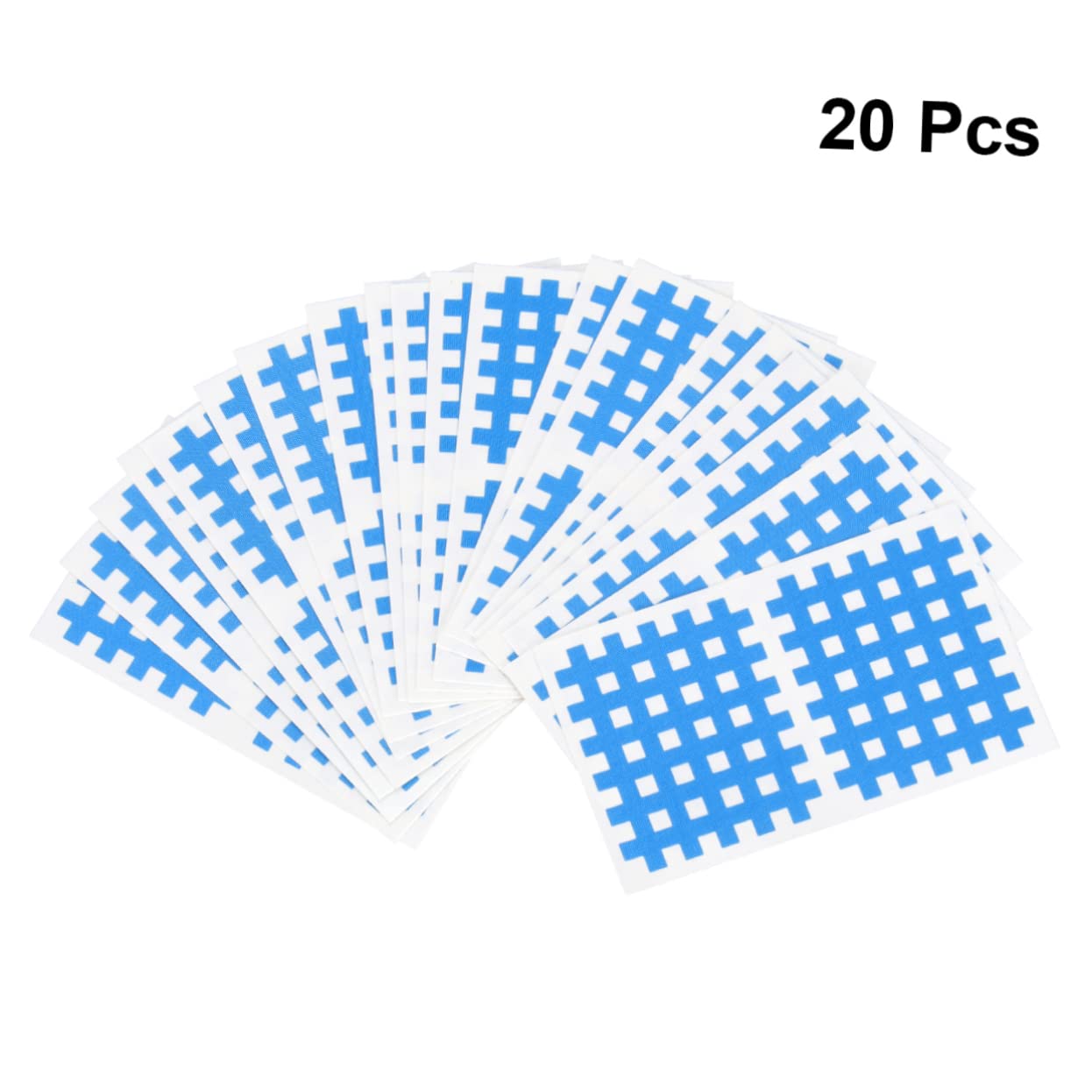 KOMBIUDA 20 Sheets Fitness Tape Fitness Support Tapes Elastic Therapeutic Tape Atheltic Tape Miniature Garden Tools Trigger Points Physical Therapeutic Tape Sports Tape Medical Tape Blue