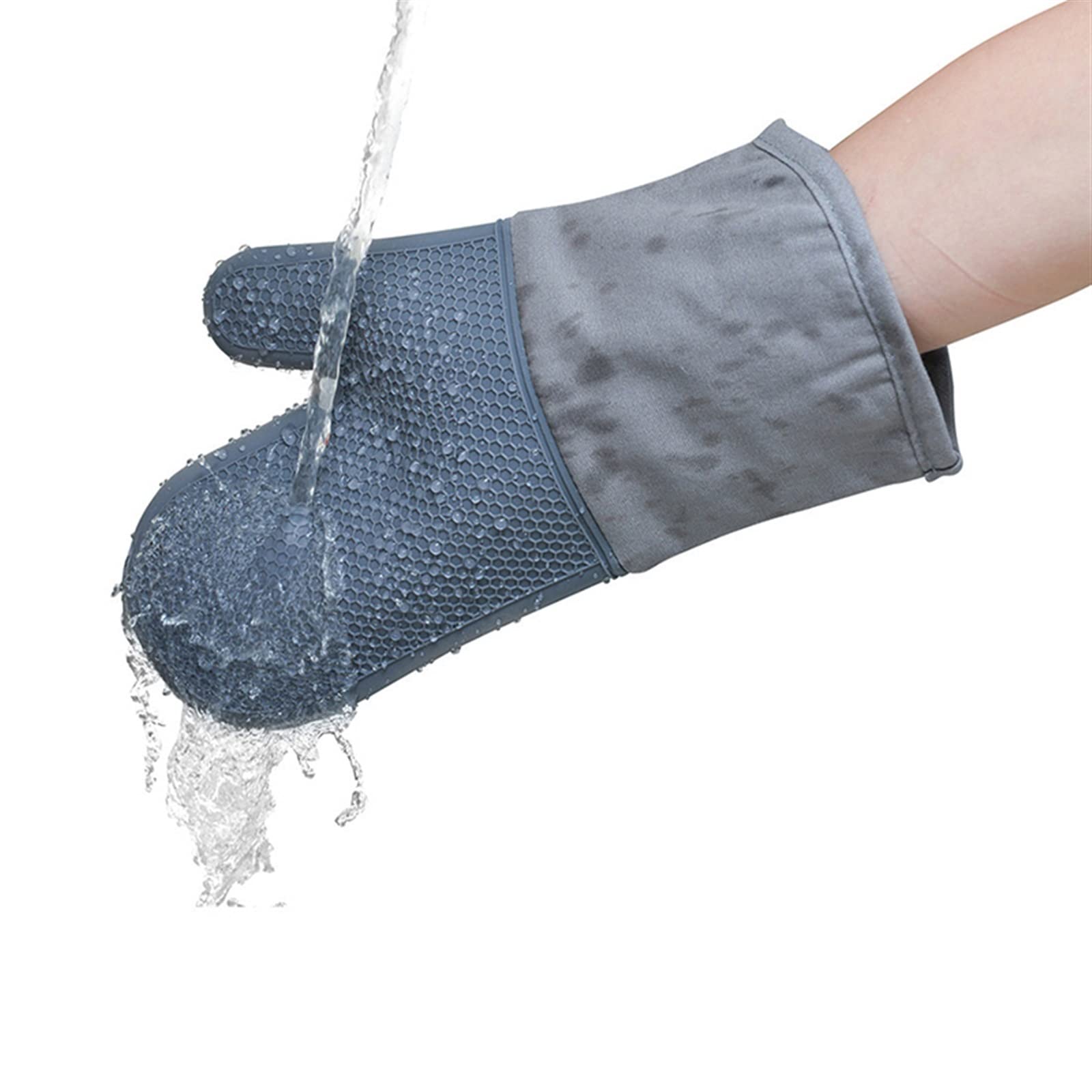 Gants de Cuisine Anti-Chaleur, Gants de Cuisson, Tapis Isolant résistant, Tapis en Silicone for Four à Micro-Ondes, ustensiles de Cuisine, Gants d'isolation Thermique